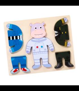 پازل چوبی لباس حیوانات اسب آبی کد: ST4805 |  |55002721