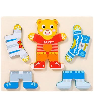 پازل چوبی لباس حیوانات خرس کد: ST4805 |  |55002723