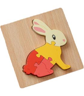 پازل جایگذاری چوبی برجسته طرح خرگوش کد: ST4583 |  |55002739