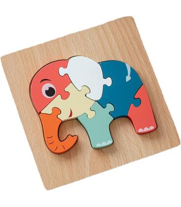 پازل جایگذاری چوبی برجسته طرح فیل کد: ST4583 |  |55002744