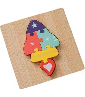 پازل جایگذاری چوبی برجسته طرح موشک کد: ST4583 |  |55002734