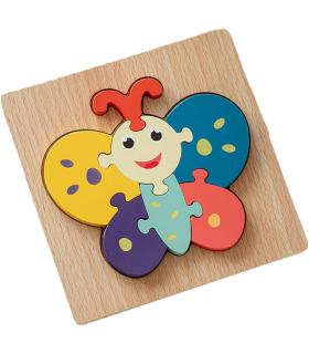 پازل جایگذاری چوبی برجسته طرح پروانه کد: ST4583 |  |55002746