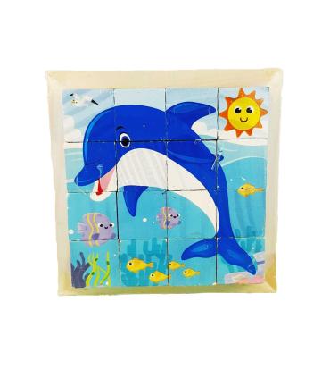 پازل مکعبی چوبی طرح حیوانات دریایی کد: ST4830 |  |55002750