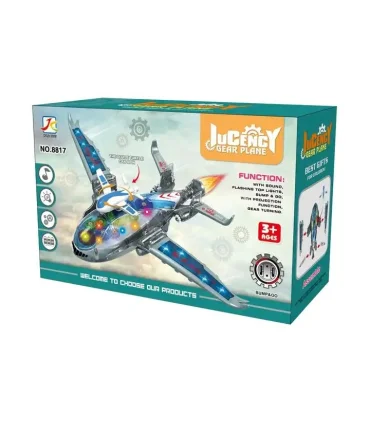 هواپیما موزیکال چرخ دنده ای چراغدار کد: 8817 | |55004974