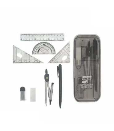 ست پرگار و خط کش 8 تکه SF کد: SF-826 | SF |6971109023228
