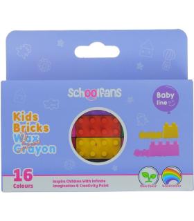 پاستل 16 رنگ لگویی اسکول فنس کد: FA92415 | اسکول فنس |6941288733249