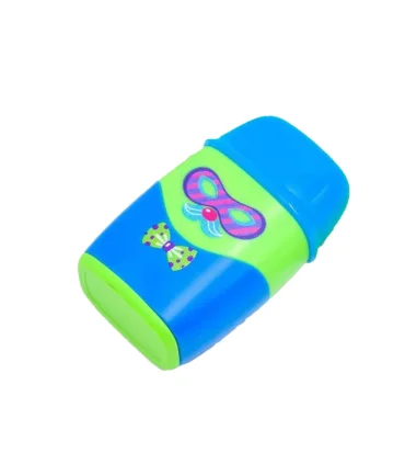 تراش پاکن 2 سوراخ مخزن دار طرح آدمک اسکول فنس کد: FA92653 | اسکول فنس |6941288713999