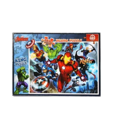 پازل 100 تکه کینگ طرح قهرمانان کد: 8041 | جواهری |55003297