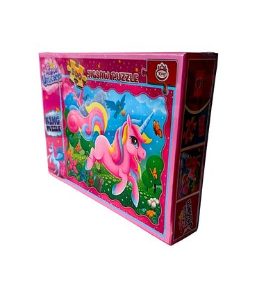 پازل 100 تکه کینگ طرح یونیکورن صورتی کد: 8041 | جواهری |55003306