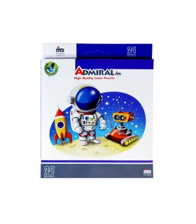 مداد رنگی 24 رنگ جعبه مقوایی آدمیرال کد: 761C | آدمیرال |6263071200210