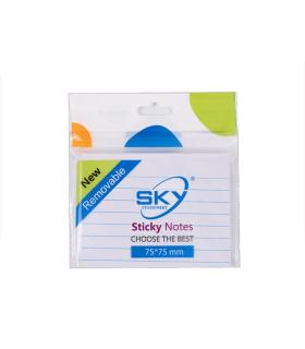 نوت استیک 100 برگ 75×75 خط دار اسکای کد: 1071 | اسکای |5591022301743