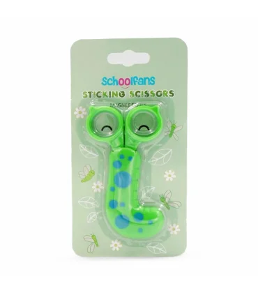 قیچی تیغه فلزی غلاف دار طرح کرم شب تاب کد: FA92607-1 | اسکول فنس |9000201131016