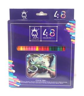 مداد رنگی 48 رنگ جعبه مقوایی ام کیو | MQ |6260000280961