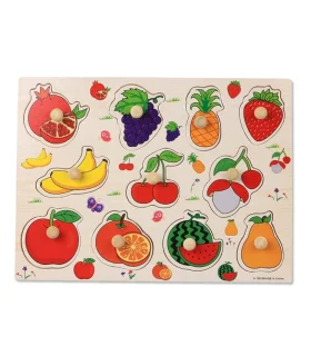 پازل چوبی 1 تکه دکمه دار میوه ها چی چینک | متفرقه |5591022301234