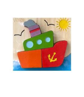 پازل چوبی 4 قطعه طرح کشتی جیکو | متفرقه |55005212