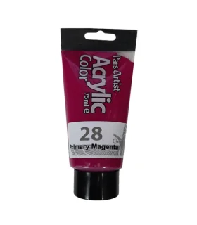 رنگ اکرولیک ساده 75 میل (ارغوانی پریمری) کد: 28 | پارس آرتیست |5591022301679