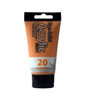 رنگ اکرولیک ساده 75 میل (صورتی کالباسی) کد: 20 | پارس آرتیست |5591022301676