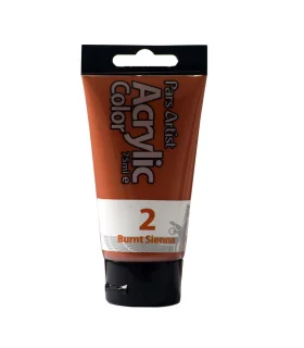 رنگ اکرولیک ساده 75 میل (حنایی سوخته) کد: 2 | پارس آرتیست |5591022301667