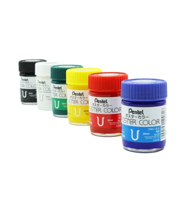 گواش 6 رنگ جعبه مقوایی پنتل | پنتل |4902506115454