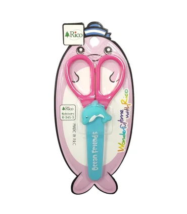 قیچی تیغه فلزی غلاف دار ریکو کد: R-345-3 | ریکو |6974185296364