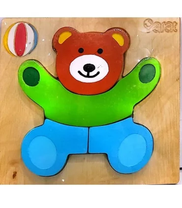 پازل چوبی 4 قطعه طرح خرس جیکو | متفرقه |55005215