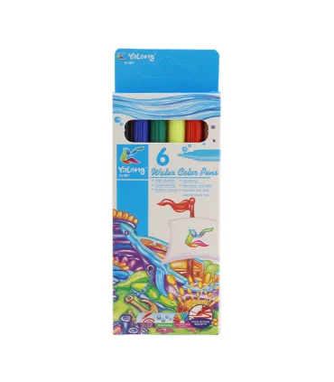 ماژیک 6 رنگ جعبه مقوایی YALONG کد: YL1822-6 | |6938247113020