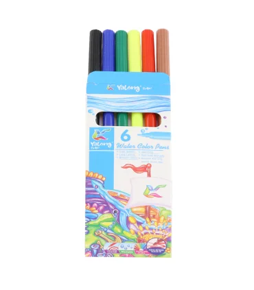 ماژیک 6 رنگ جعبه مقوایی YALONG کد: YL1822-6 | |6938247113020