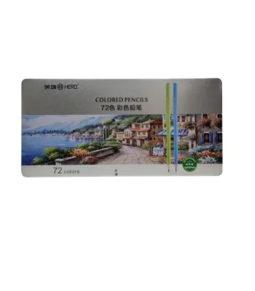 مداد رنگی 72 رنگ جعبه فلزی هیرو کد: 776-72B | |6935295025121