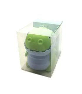 تراش رومیزی فانتزی طرح دایناسور دهان متحرک سبز آبی کد: 6611 | |55005779