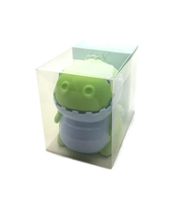 تراش رومیزی فانتزی طرح دایناسور دهان متحرک سبز آبی کد: 6611 | |55005779