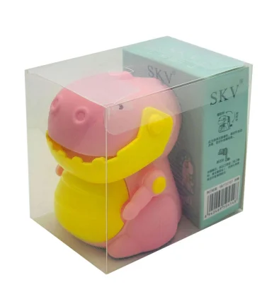 تراش رومیزی فانتزی طرح دایناسور دهان متحرک صورتی زرد کد: 6611 | |55005780