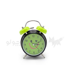 ساعت رومیزی شماطه دار سبز مشکی طرح لبخند کد: M303-12164 |  |55005171