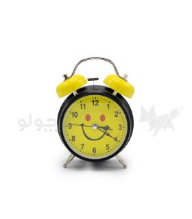 ساعت رومیزی شماطه دار زرد مشکی طرح لبخند کد: M303-12164 |  |55005172