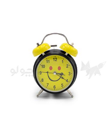 ساعت رومیزی شماطه دار زرد مشکی طرح لبخند کد: M303-12164 |  |55005172