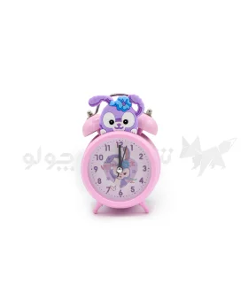 ساعت رومیزی گرد صورتی طرح خرگوش کد: 92340-6 | |55004679