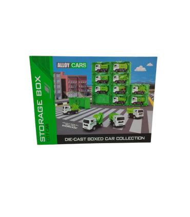 ست 12 عددی ماشین بازیافت فلزی جعبه ای کد:E5312 | متفرقه |55007671