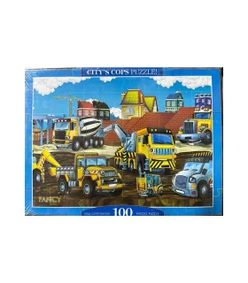 پازل 100 تکه فنسی مدل ماشین های راهسازی | FANCY |5591022299369