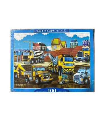 پازل 100 تکه فنسی مدل ماشین های راهسازی | FANCY |5591022299369