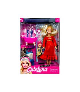 عروسک باربی حامله به همراه لباس و بچه کد:JH805 | متفرقه |55007382