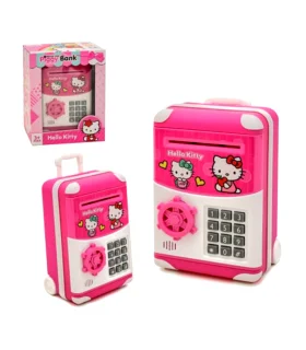 گاو صندوق رمز دار چمدانی باتری خور طرح کیتی کد:3003HK | متفرقه |55006118