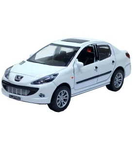ماشین فلزی 207 صندوق دار موزیکال چراغ دار ALLOY CAR کد:JS1080 | ALLOY CAR |55007180