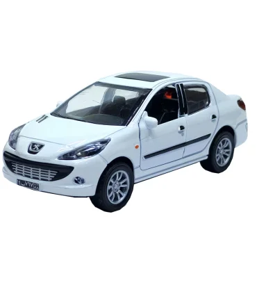 ماشین فلزی 207 صندوق دار موزیکال چراغ دار ALLOY CAR کد:JS1080 | ALLOY CAR |55007180