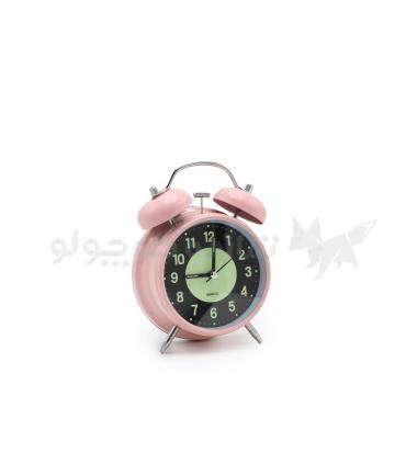 ساعت رومیزی فلزی شماطه دار شب تاب کد: 668 | متفرقه |55008042