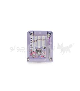 دفترچه یادداشت سیمی خودکاردار طرح کرومی کد: E-001 | متفرقه |55008045