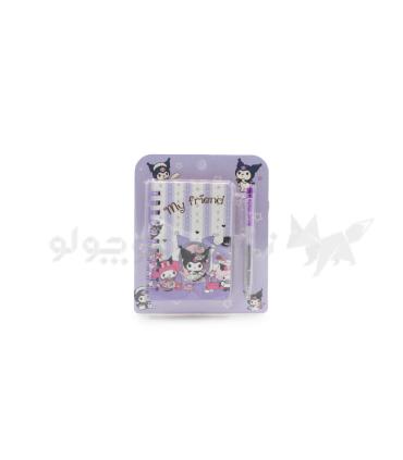 دفترچه یادداشت سیمی خودکاردار طرح کرومی کد: E-001 | متفرقه |55008045