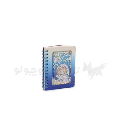 دفترچه یادداشت سیمی دونه برفی طرح دختر فضانورد کد: TX005 | متفرقه |55008051
