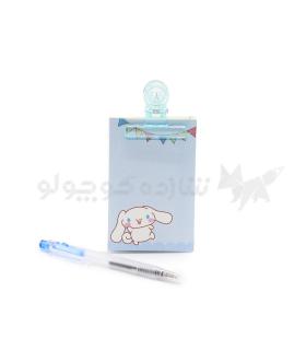 یادداشت گیره دار خودکار دار طرح سینامورول کد: JX001 | متفرقه |6976726310218