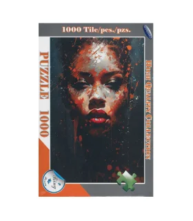 پازل 1000 تکه طرح چهره زن آفریقایی کد: 0367 | رینگ |55004415