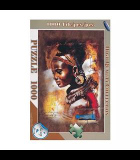 پازل 1000 تکه طرح دختر آفریقایی رینگ کد: 0354 | رینگ |55004413