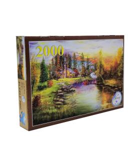 پازل 2000 تکه طرح کلبه جنگلی رینگ کد: 200010 | رینگ |55005836